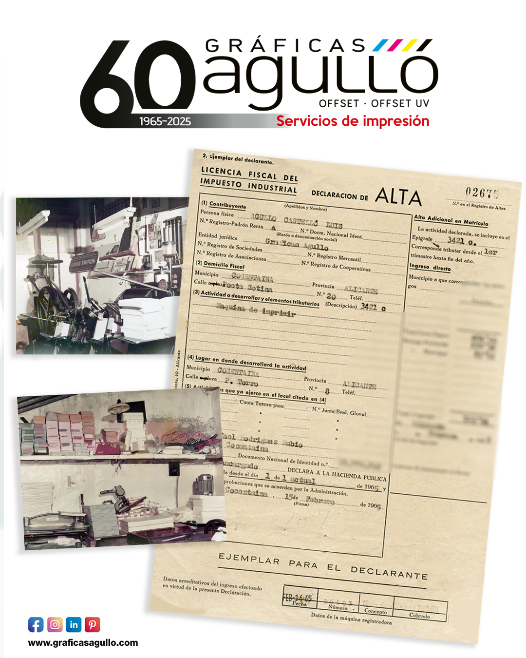 Imprenta desde 1965