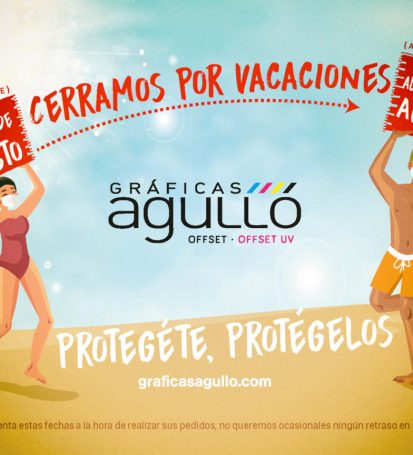 Banner Vacaciones en Gráficas Agullóp